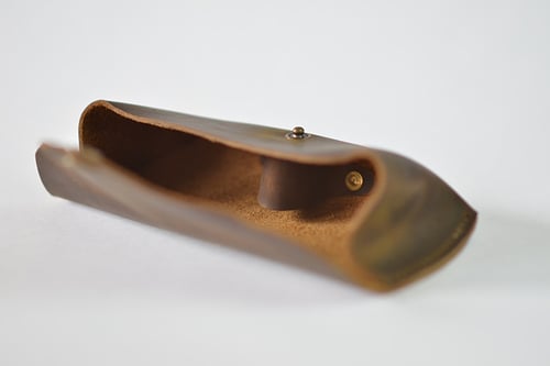 Image of Handmade Genuine Natrual Leather Sunglasses Holder, Glasses Case, Sunglasses Organizer F01