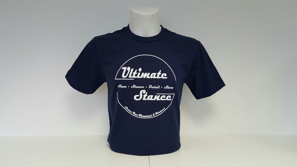 Image of Men's Ultimate Stance T-Shirt - Navy with White Logo
