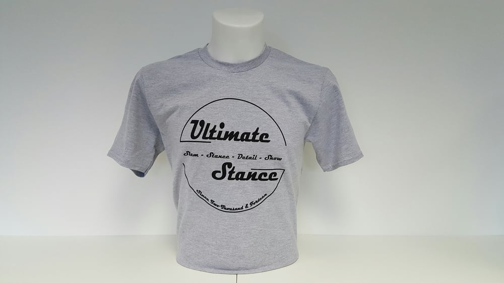 Image of Men's Ultimate Stance T-Shirt - Sports Grey with Black Logo