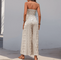Image 3 of By Your Side Tube Top Flare Trousers Jumpsuit