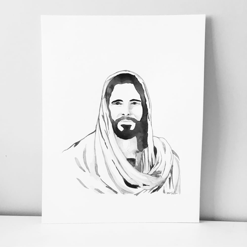 Image of Jesus Watercolor  (Please Specify Choice)