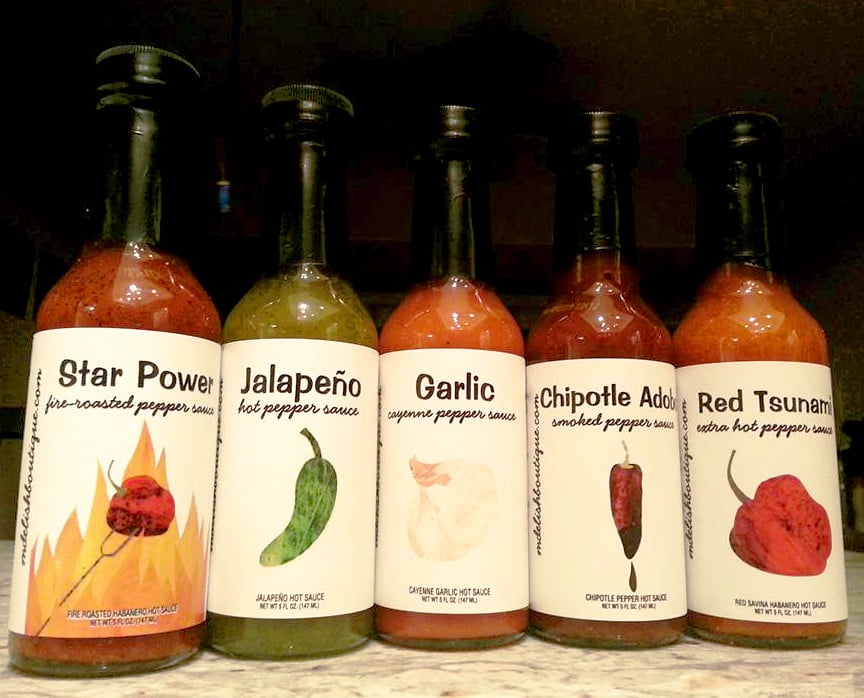 Image of Set of Five Hot Sauces