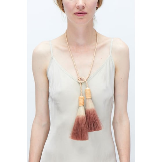 Image of Double Tassel Lariat Necklace (also available as BELT)