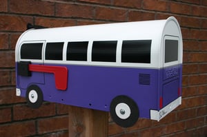 Image of Purple Split Window Volkswagen Bus Mailbox by TheBusBox - Choose your color VW Splitty