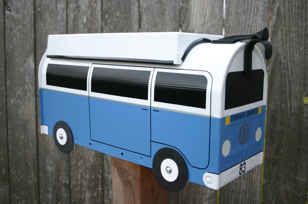 Image of Wildflower Blue Two Tone Bay Window Volkswagen Camper by TheBusBox - Choose your color - VW Westy