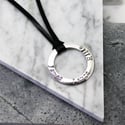 Personalised Sterling Sliver Circle Pendant