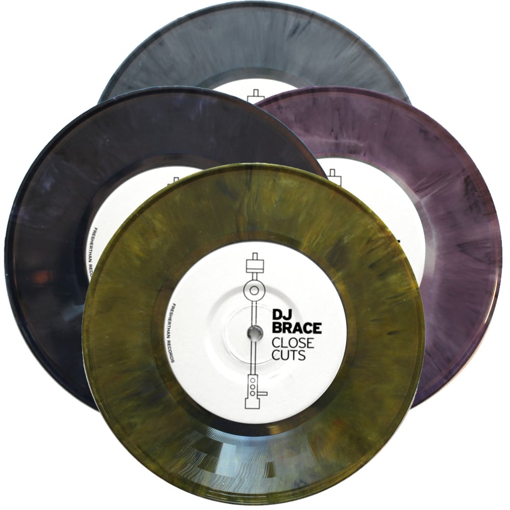 Image of DJ BRACE - CLOSE CUTS 7" (assorted limited colors)