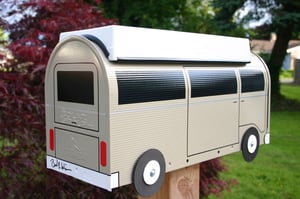 Image of Tan Bay Window Volkswagen Camper Bus Mailbox by TheBusBox - Choose your color VW Westy