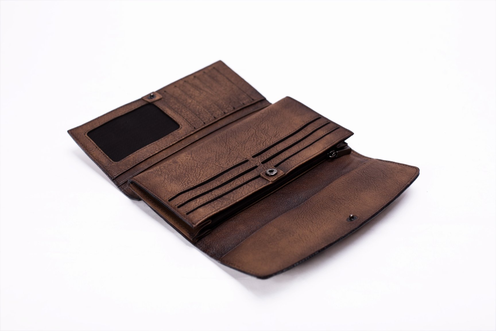 Vintage Style Genuine Natural Leather Wallet Long Wallet Vintage Style Genuine Natural Leather Wallet Long Wallet