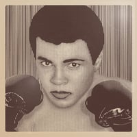 Image 1 of MUHAMMAD ALI.... Parallel Lines MONO - 2 PRINTS LEFT