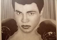 Image 2 of MUHAMMAD ALI.... Parallel Lines MONO - 2 PRINTS LEFT