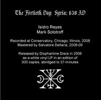 Image 2 of B!128 The Fortieth Day "Syria: 638 AD (The Complete Recordings)" CD