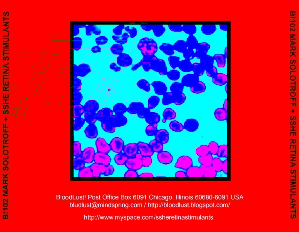 B!102 Mark Solotroff + Sshe Retina Stimulants Part Two CD
