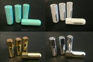 Image of 16pc Aluminum Extended Lug nuts in 12x1.5