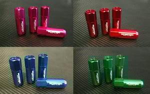 Image of 20pc Aluminum Extended Lug nuts in 12x1.5
