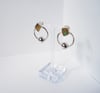 BOULDER OPAL HOOP STUDS WITH BEADS