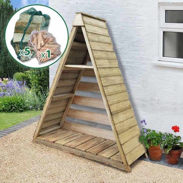 Image of Pyramid log store 5' x 2'