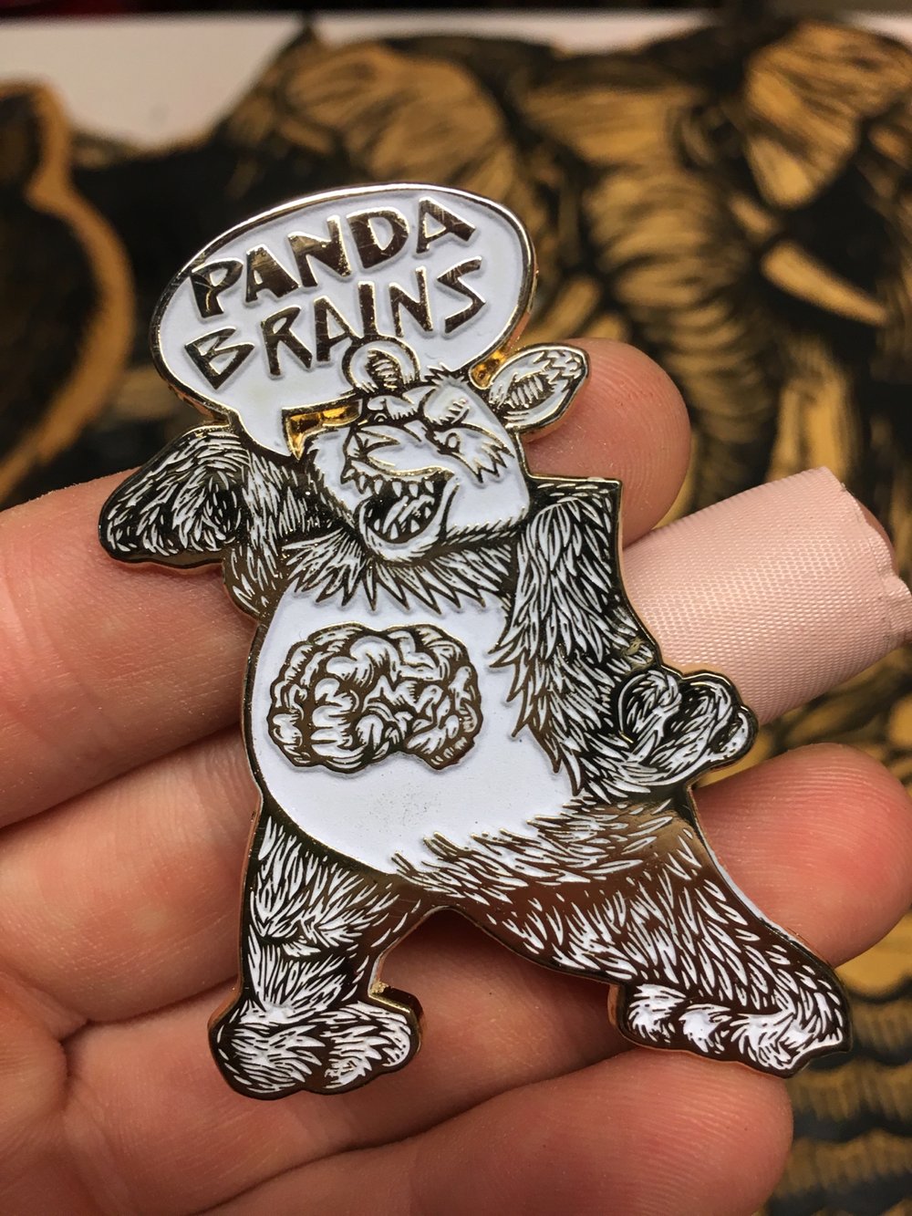 Undead Panda Glow-in-the-dark Variant Enamel Pin + Free Sticker