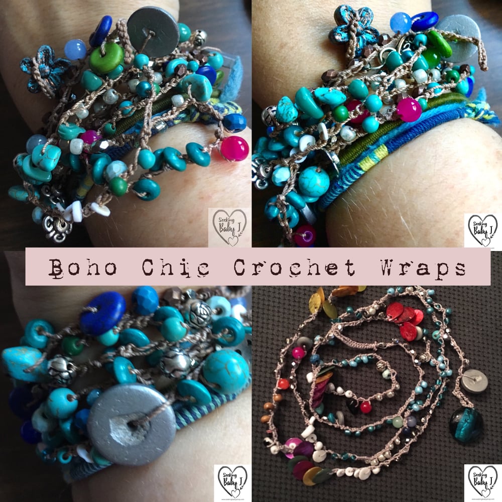 Image of Boho Chic Crochet Wrap-Color Choice!