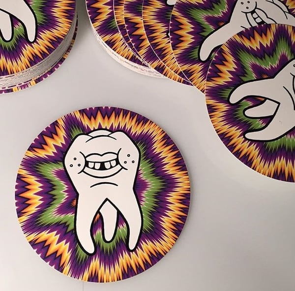 Image of Creeptooth Wig Out Sticker