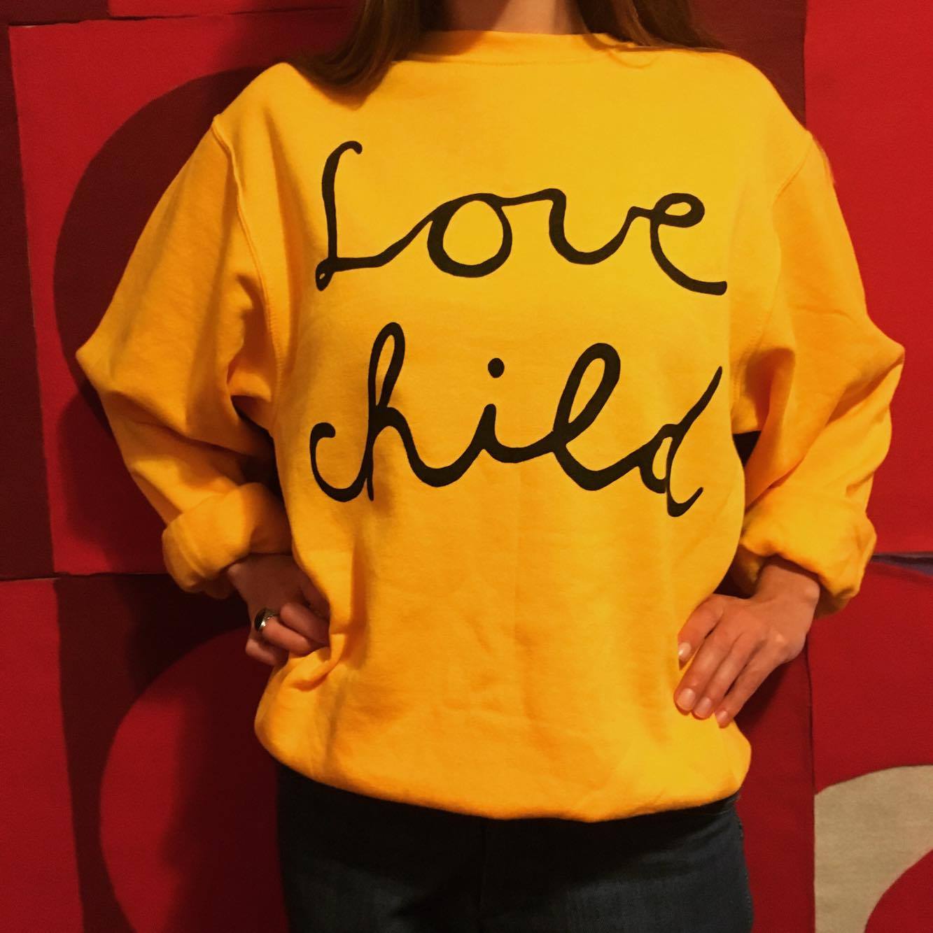 Love Child sweatshirt Taffy Sinclair Prints