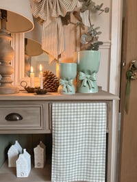 Image 2 of Sage Green Bow Vases ( 2 Sizes )