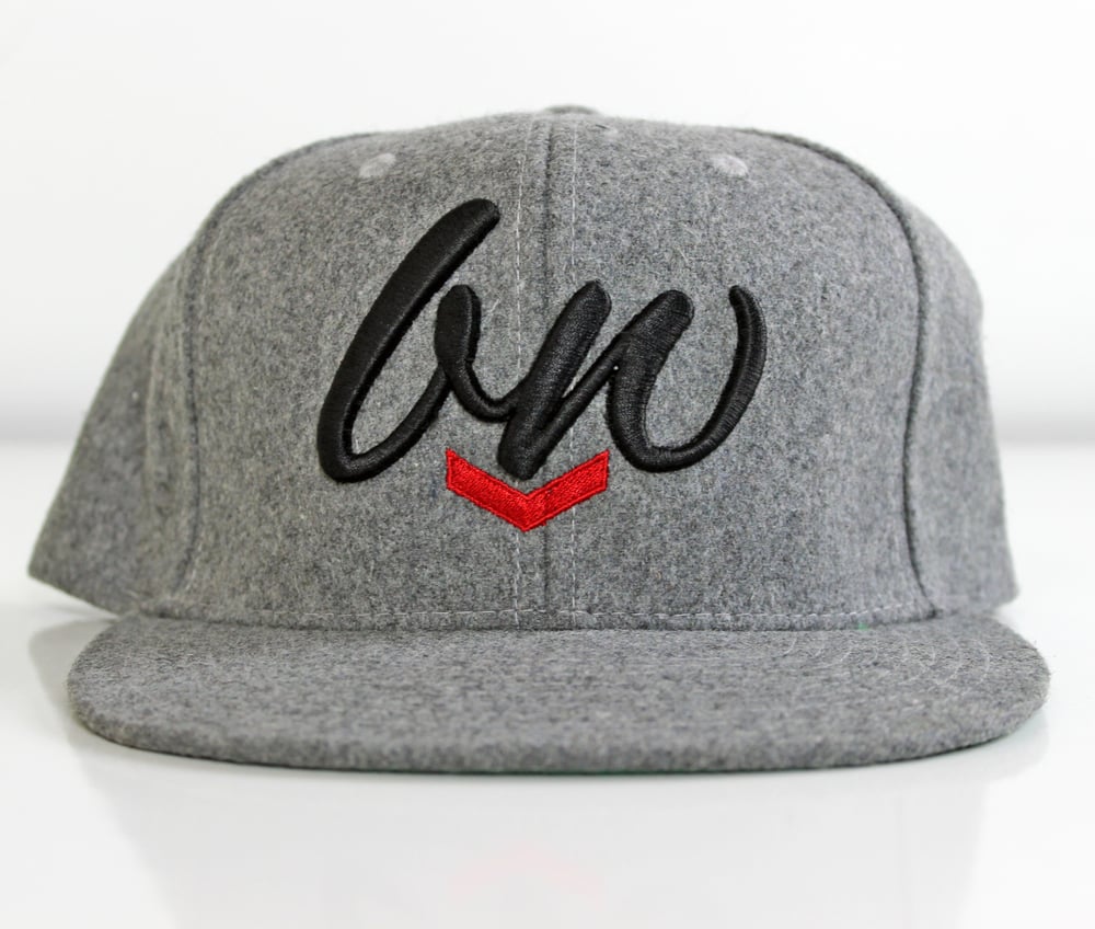 Image of INITIALS SNAPBACK HAT - GREY