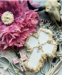 Image 2 of The Kahuna white fringed cross