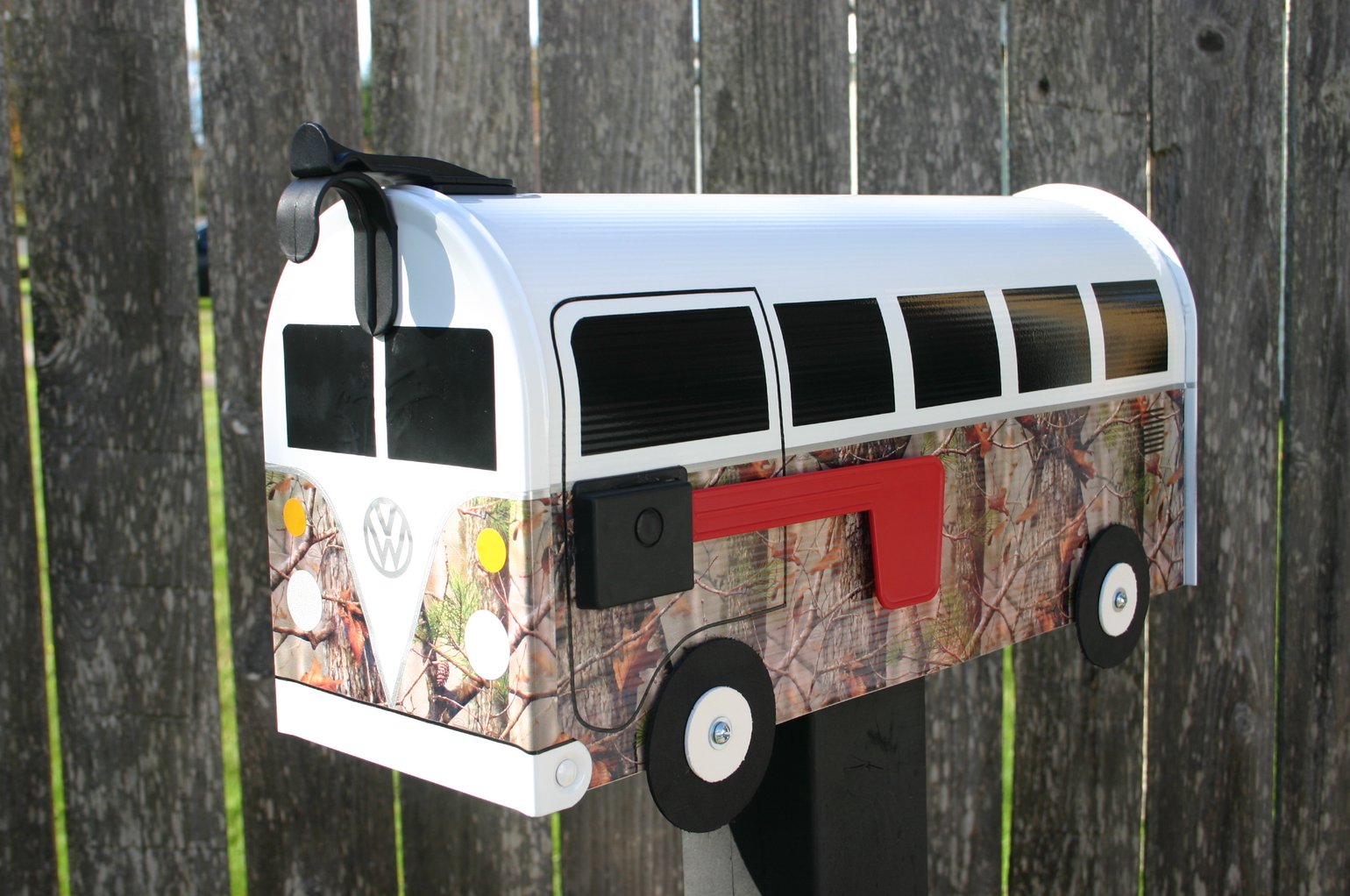 Camouflage Volkswagen Bus Mailbox by TheBusBox - Camo Hunt Hunting ...