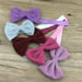 Image of 4 Inch Shimmer Glitter Bow Headbands on Elastic- 20 color choices