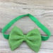 Image of 4 Inch Shimmer Glitter Bow Headbands on Elastic- 20 color choices