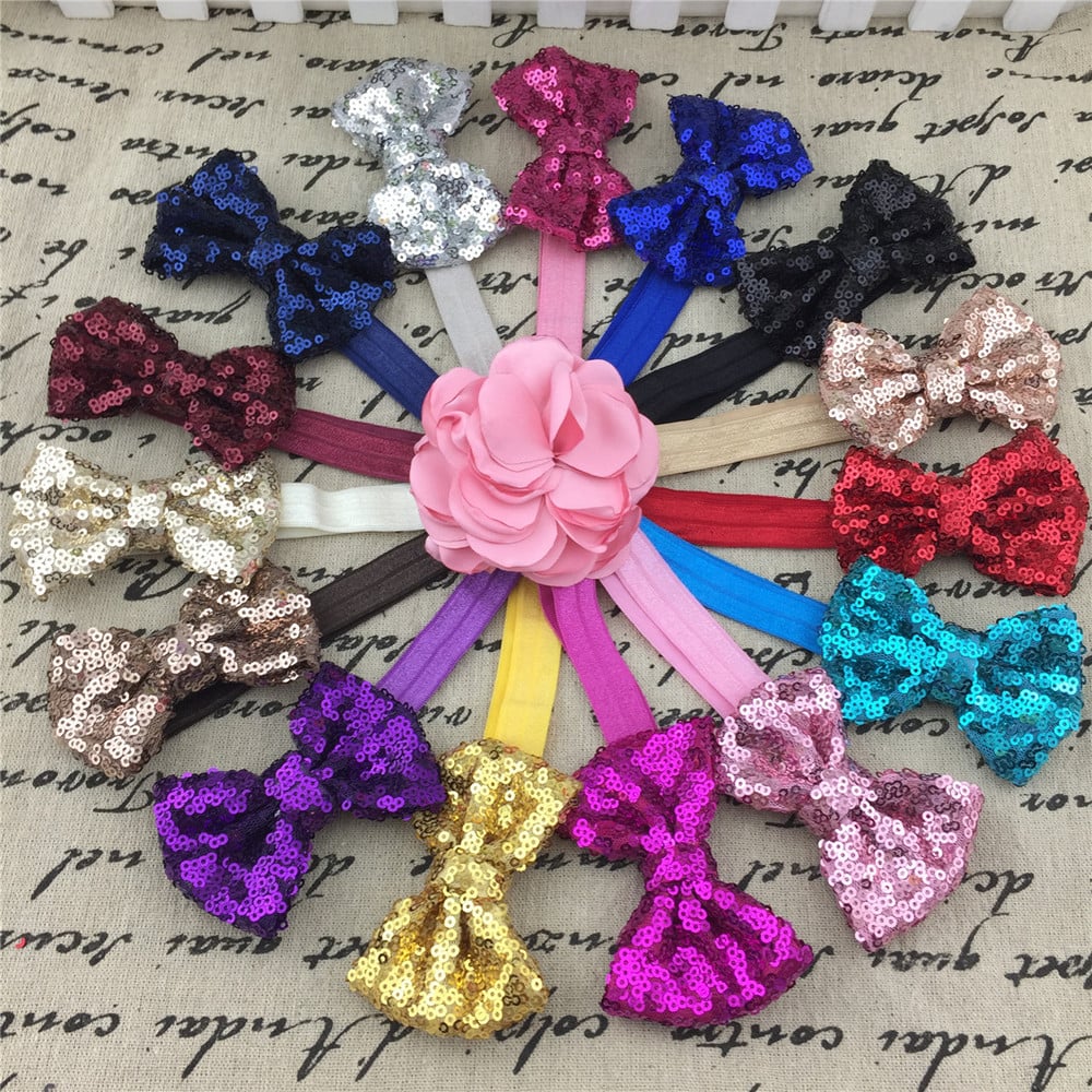 Elastic headbands discount for bows