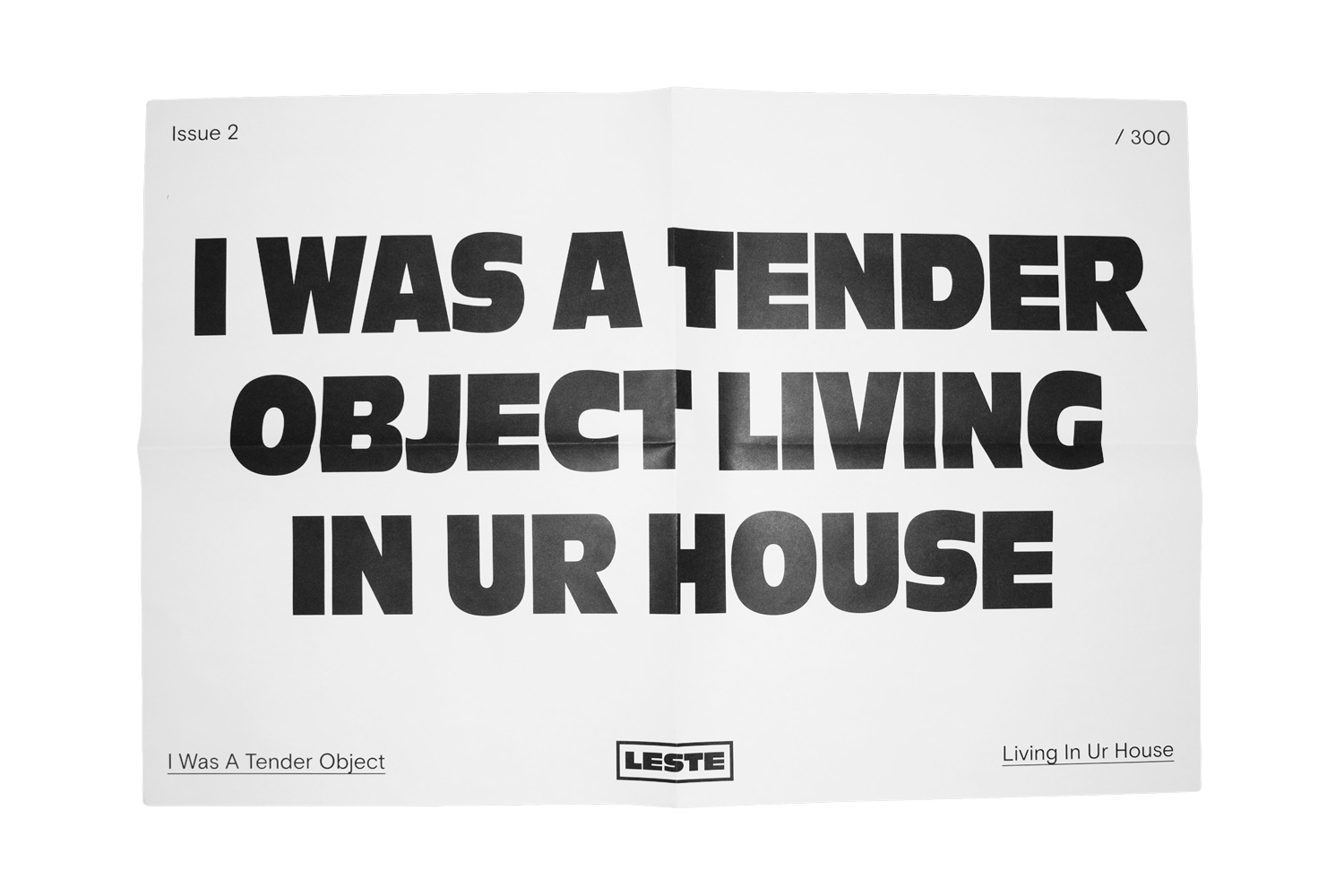 Image of PRE SALE - TENDER OBJECT POSTER - 15x22 *SHIPS SEPTEMBER 2022*