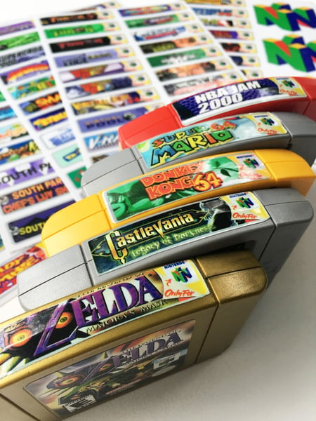 Image of Nintendo 64 End Labels