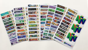 Image of Nintendo 64 End Labels