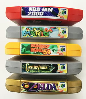 Image of Nintendo 64 End Labels