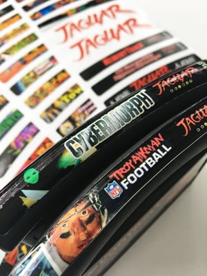 Image of Atari Jaguar End Labels for all 185 Atari Jaguar games
