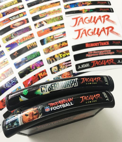 Image of Atari Jaguar End Labels for all 185 Atari Jaguar games