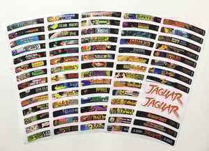 Image of Atari Jaguar End Labels for all 185 Atari Jaguar games