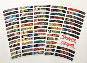 Image of Atari Jaguar End Labels for all 185 Atari Jaguar games