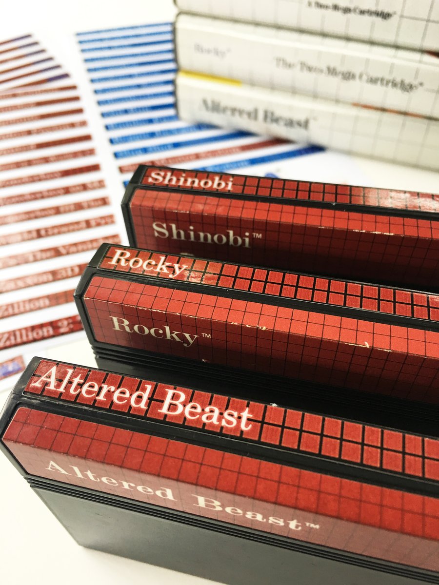 Sega Master System End Labels