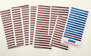 Image of Sega Master System End Labels