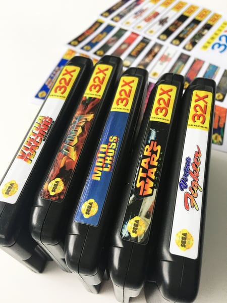 Image of Sega Genesis 32x End Labels