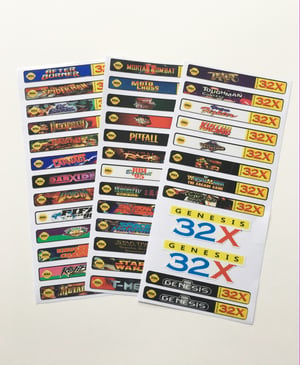 Image of Sega Genesis 32x End Labels