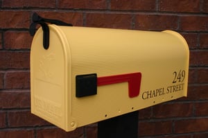 Image of Summer Squash Painted Mailbox by TheBusBox - Choose your color House Home Housewarming Gift