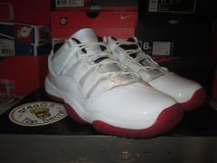 Air Jordan XI (11) Retro Low "White/Red" GS *PRE-OWNED* - areaGS - KIDS SIZE ONLY