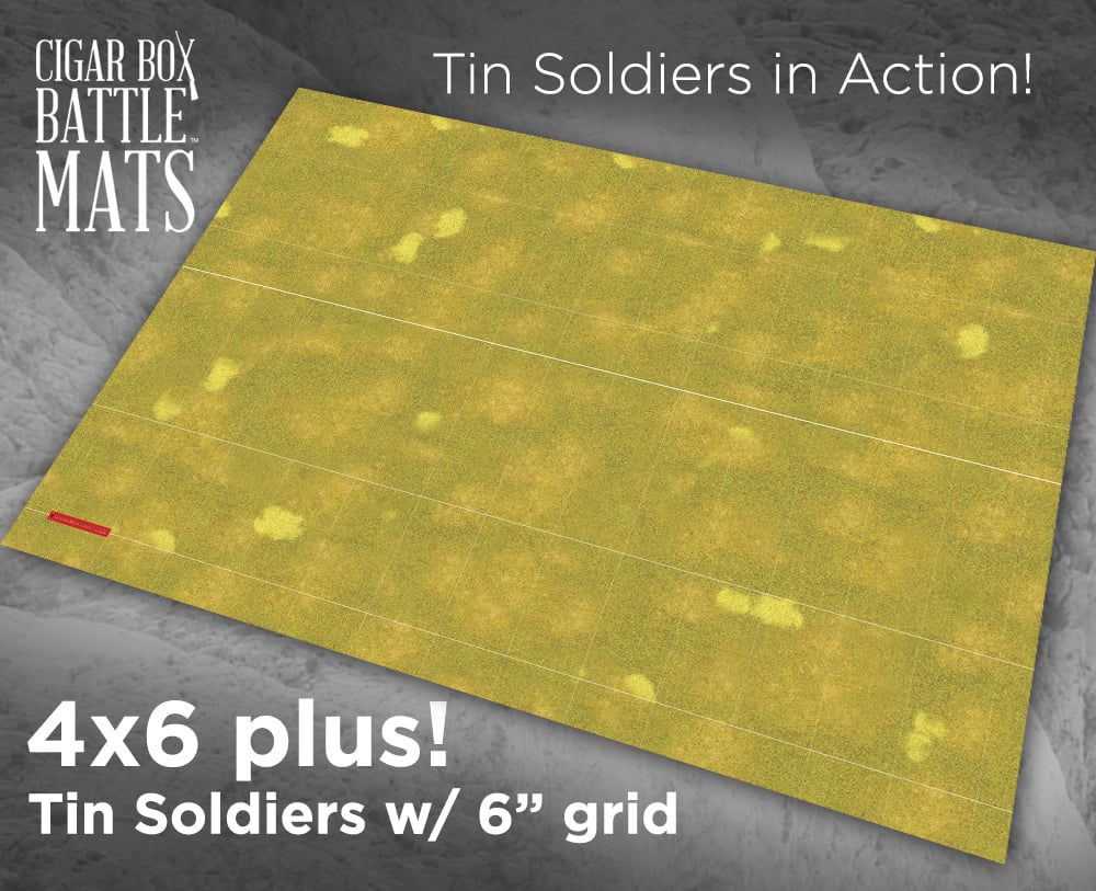 Image of Tin Soldiers in Action Grassland Terrain Mat - 6x4 - #430