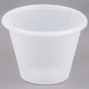 Image of 1 oz. Disposable Polypropylene Graduated Cups <p>100 pc.
