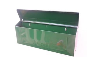 Image of Hunter Green Painted Mailbox by TheBusBox - Choose your color Wall Mounted Porch Mailbox