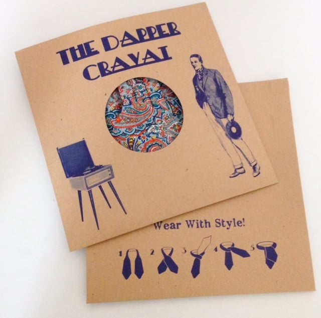 Image of Gents Paisley Liberty Print Cravat and Pocket Square